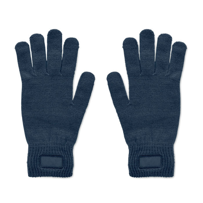 Gebreide handschoenen, marineblauw