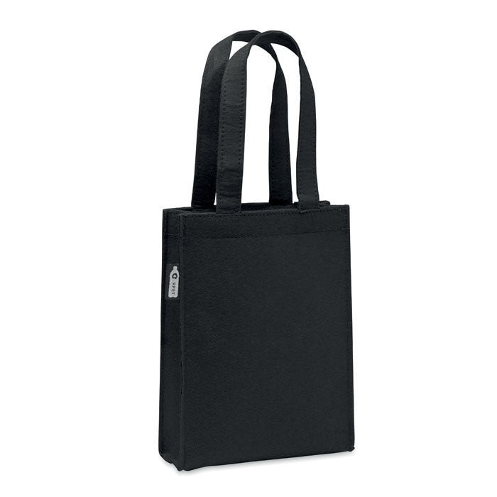 Kleine goodiebag van gerecycled vilt, zwart