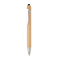 Stylus balpen met bamboe afwerking, hout