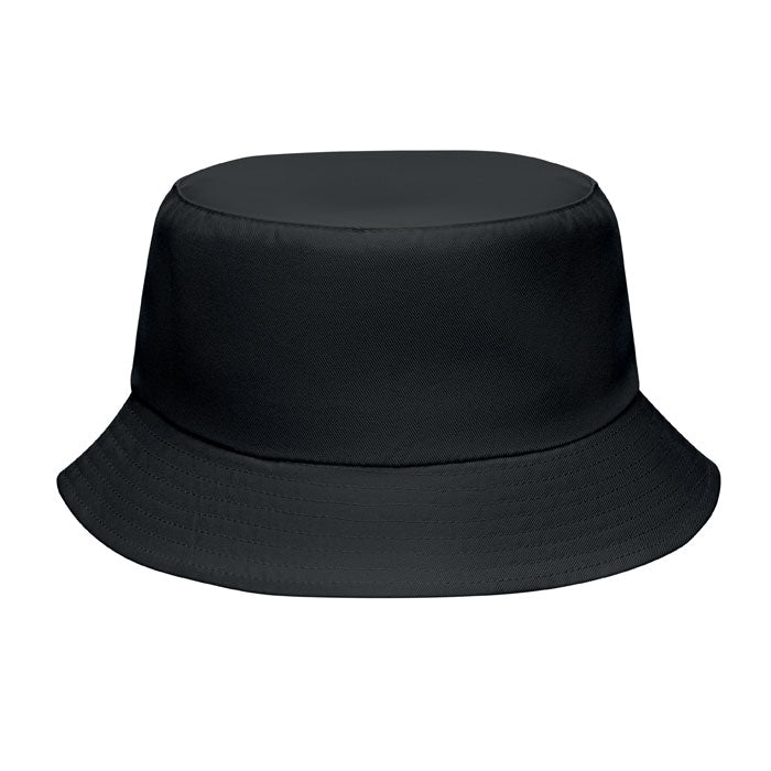 Vissershoed van polyester, zwart