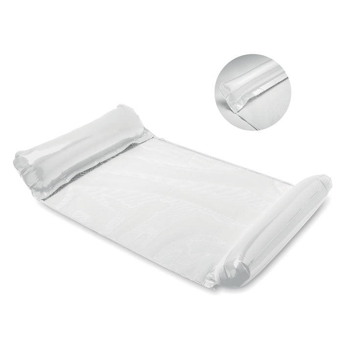 Opblaasbare waterhangmat, wit