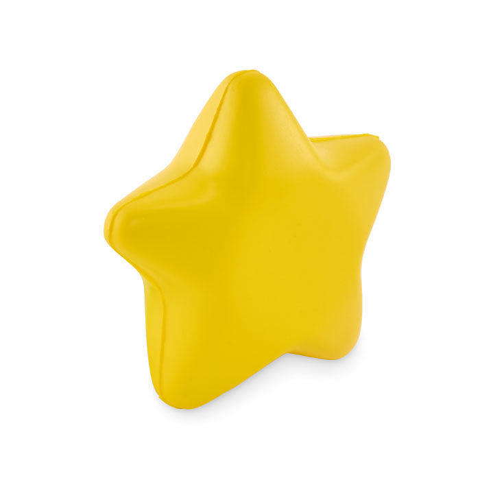 Anti-stressbal in stervorm, geel