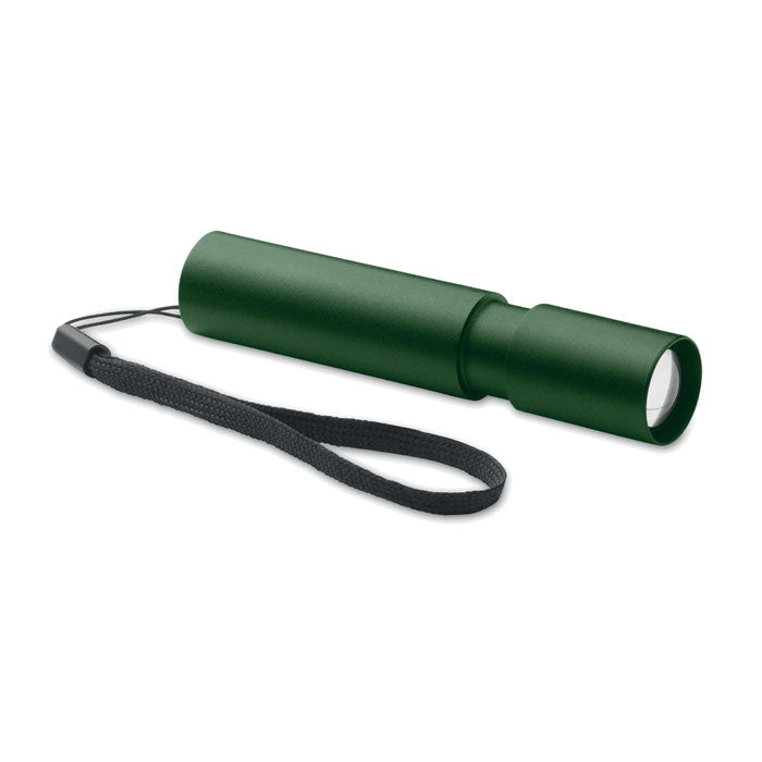 Aluminium oplaadbare zaklamp met zoomfunctie, donker marinegroen