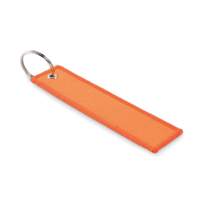 Langwerpige sleutelhanger in vliegtuigstijl, neon oranje