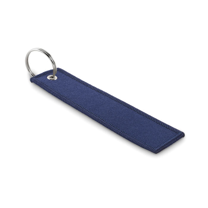 Langwerpige sleutelhanger in vliegtuigstijl, marineblauw