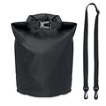 Waterdichte tas 5 liter met schouderriem, zwart