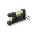 Magnetische waterpas met sleutelring, zwart
