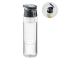 Waterfles 500 ml met fruitinfuser, zwart