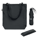 Compacte windproof paraplu 21 inch, 3-voudig, zwart