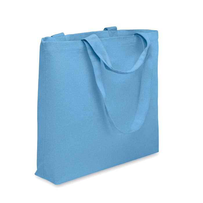 Strand- en boodschappentas met dubbele hengsels, turquoise