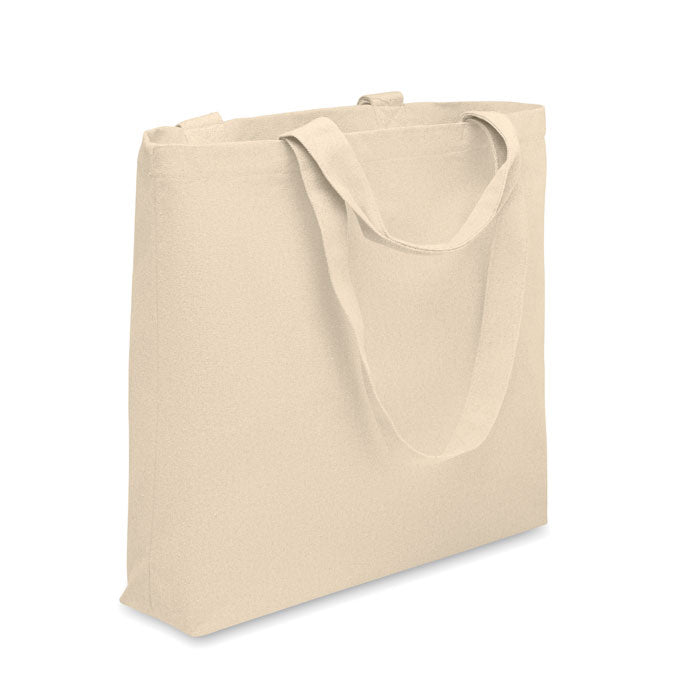 Strand- en boodschappentas met dubbele hengsels, beige