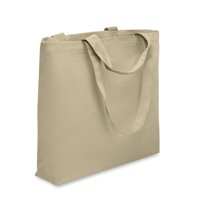 Strand- en boodschappentas met dubbele hengsels, khaki