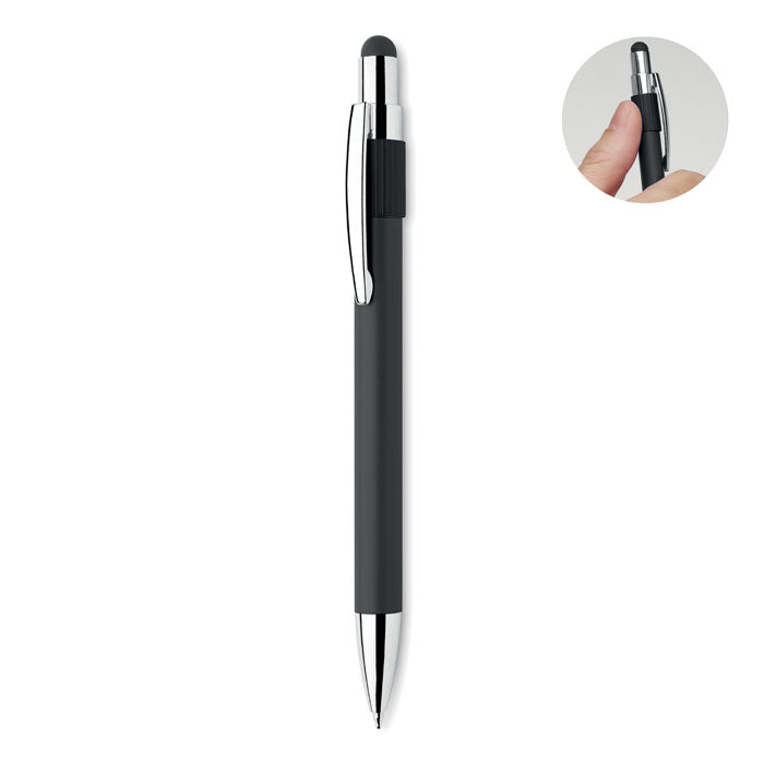 Stylus balpen met anti-stress spinner, zwart