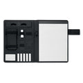 A4-conferentiemap met ingebouwde powerbank, zwart