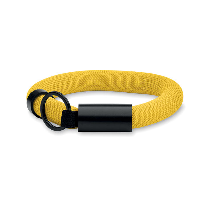 Drijvende sleutelhanger met polsband, geel