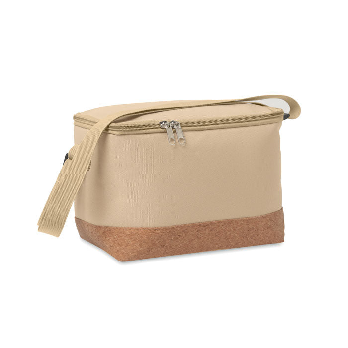 Koeltas 5 liter met kurken bodem, khaki