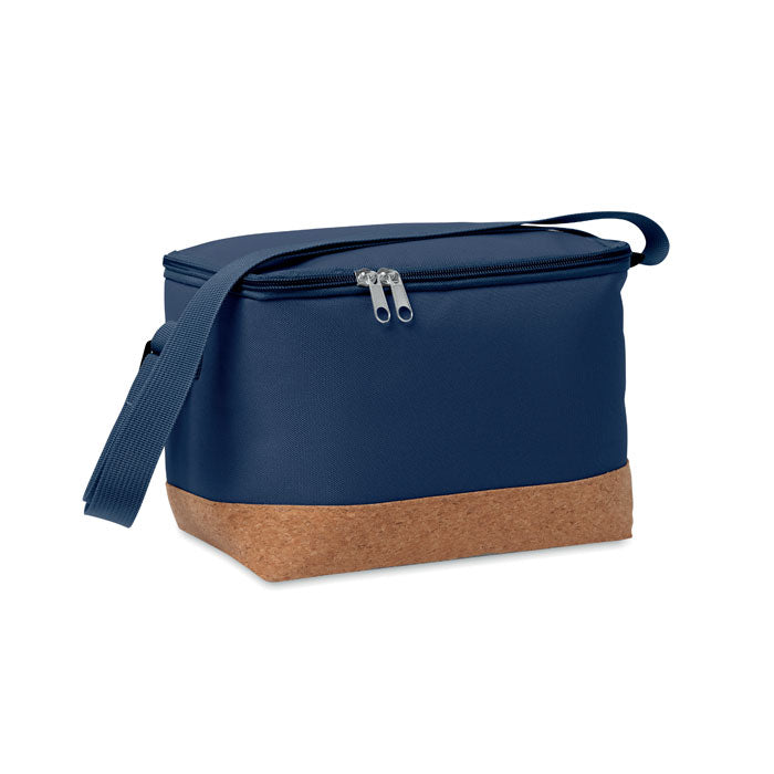 Koeltas 5 liter met kurken bodem, marineblauw