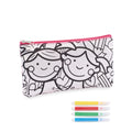 Inkleuretui met 4 stiften, babyrose