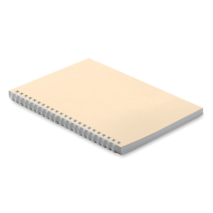 A5-notitieboek met zachte ringband, beige