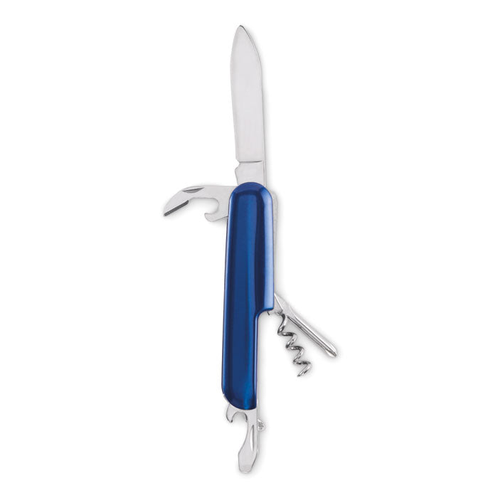 Multifunctioneel zakmes, 5 functies, blauw