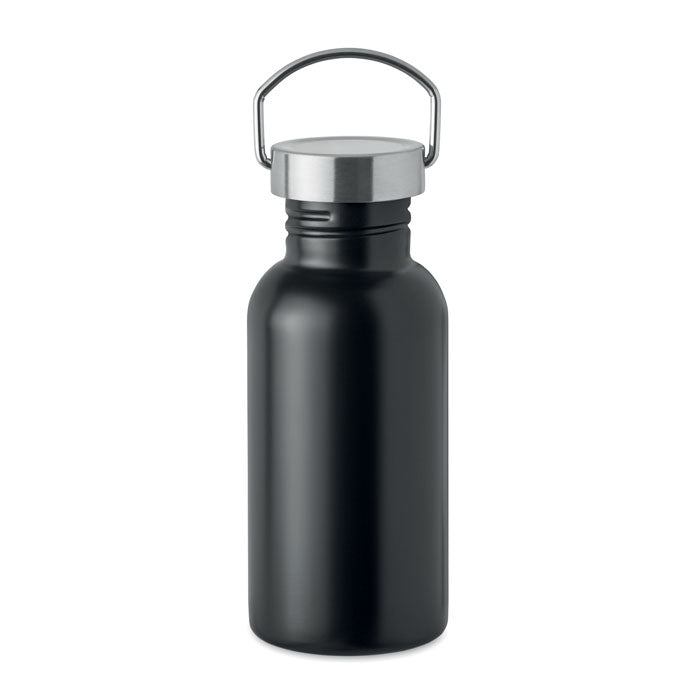 Fles 500 ml met deksel en handvat, zwart