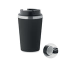 Dubbelwandige beker 350 ml met keramische binnenlaag, zwart