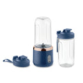 Draagbare smoothieblender met 2 bekers, blauw