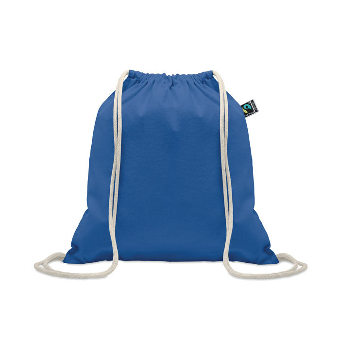 Katoenen rugzakje met trekkoord, royal blauw