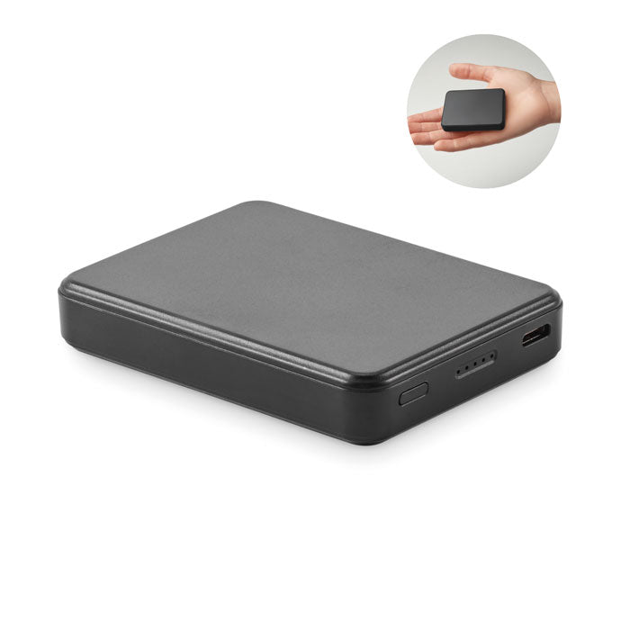 Powerbank 5000 mAh met snellaadfunctie, zwart