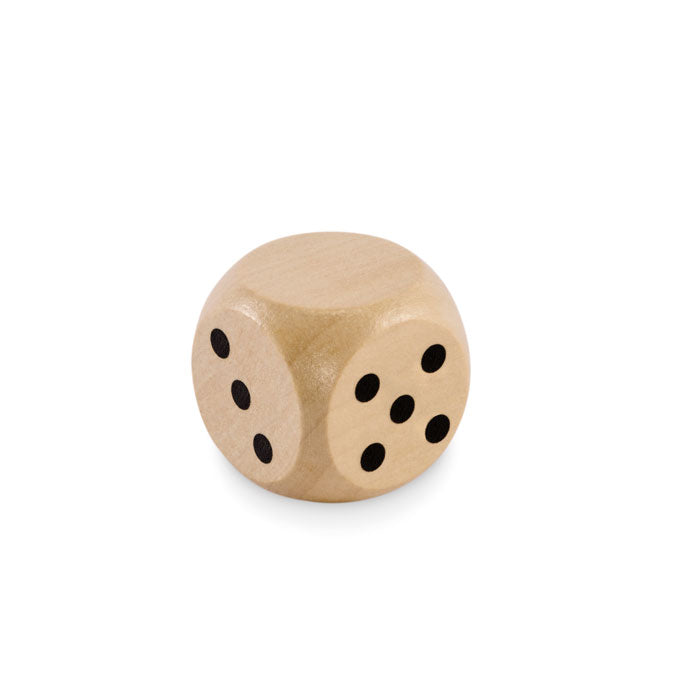 Houten dobbelsteen, 3 cm, hout