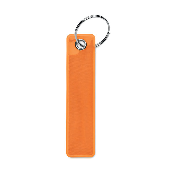 Reflecterende sleutelhanger met vlag, neon oranje