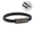 Armband met ingebouwde oplaadkabel USB-C, zwart