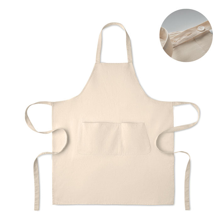 Verstelbaar schort, beige