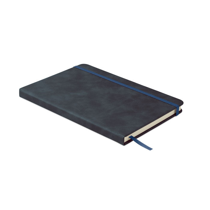 A5 notitieboek met harde kaft, deels gerecycled, blauw