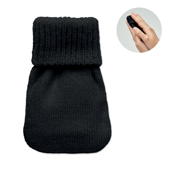 Herbruikbare handwarmer met instant-warmtekussen, zwart