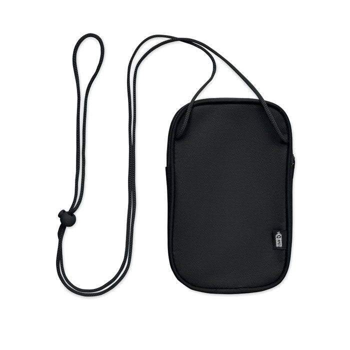 Crossbody tasje met draagkoord, zwart