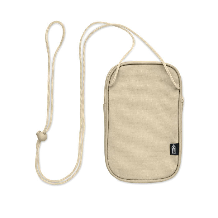 Crossbody tasje met draagkoord, beige