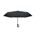Opvouwbare windproof paraplu 21 inch, zwart