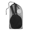 Pickleball racketset met bal in net tasje, zwart