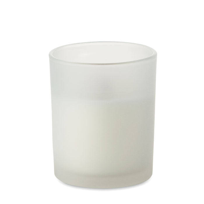 Geurkaars in glas, wit