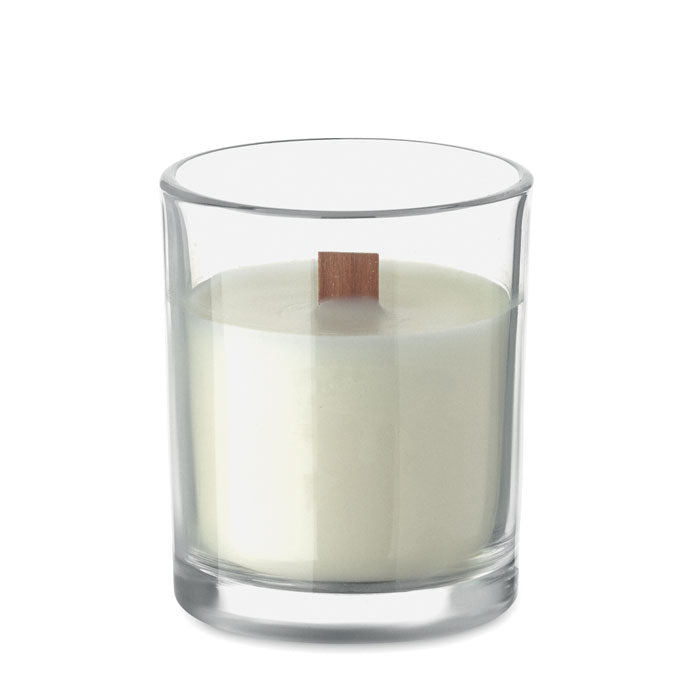 Geurkaars in glas, transparant