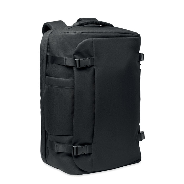 Grote laptoprugzak 17 inch met meerdere vakken, zwart
