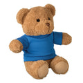 Pluche teddybeer met T-shirt, 23 cm, blauw