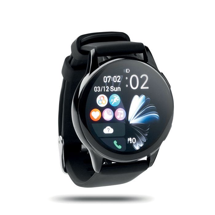 Waterdichte smartwatch met AMOLED-scherm, zwart