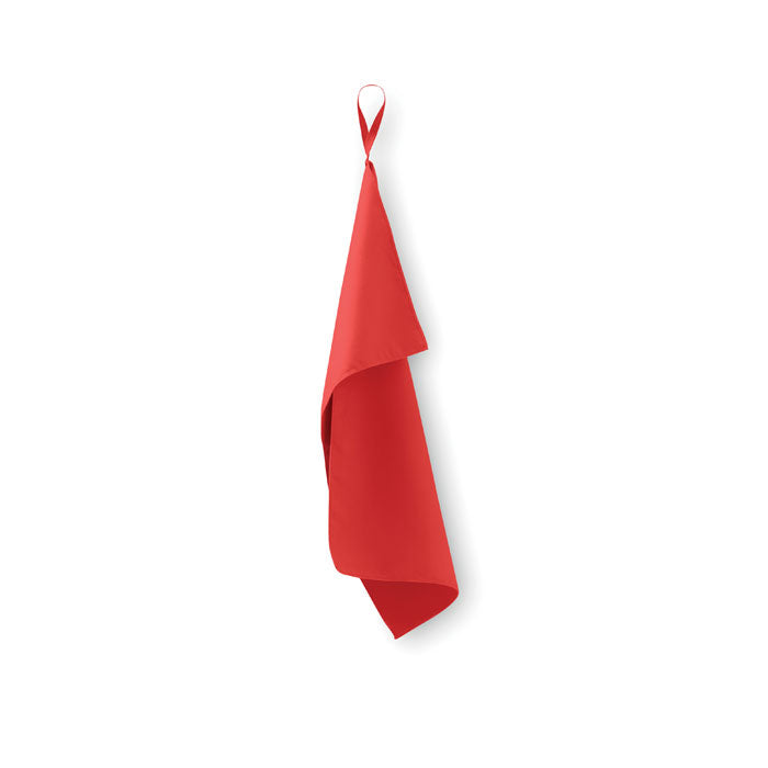 Microvezelhanddoek, sneldrogend, rood