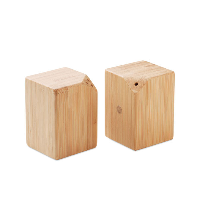 Magnetische peper- en zoutstel van bamboe, hout