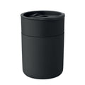 Beker 330 ml met siliconen sleeve, zwart