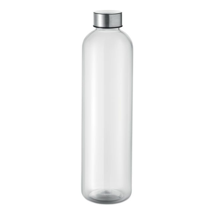 Drinkfles 1 liter van gerecycled kunststof, transparant
