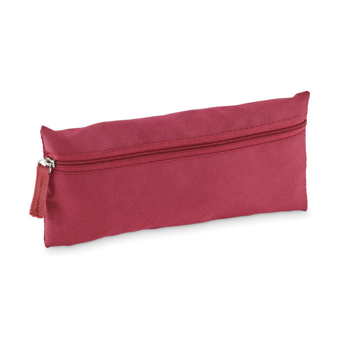 Etui met rits van gerecycled polyester, bordeaux