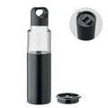 2-in-1 navulbare fles en beker, 610 ml, zwart